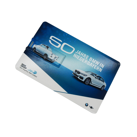 Credit card usb drives with full color printing