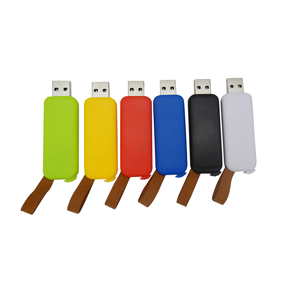 Sliding capless USB memory sticks