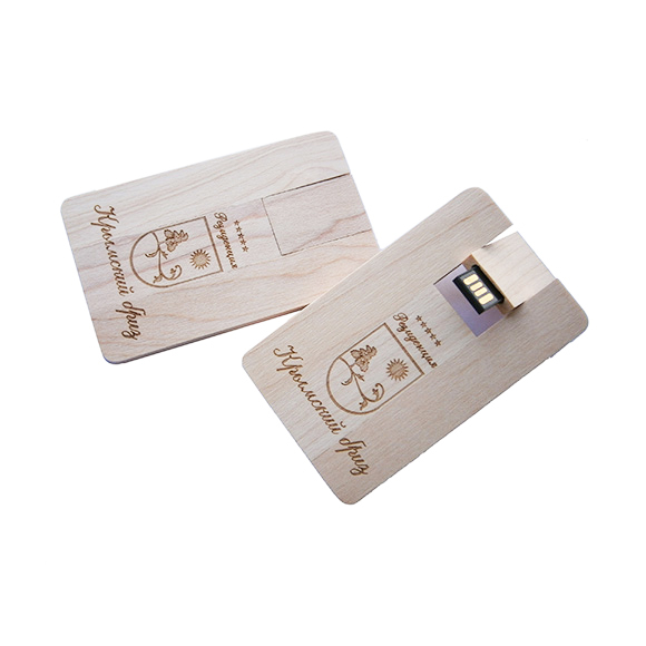 uw 20 wooden credit card usb flash drive 5 1